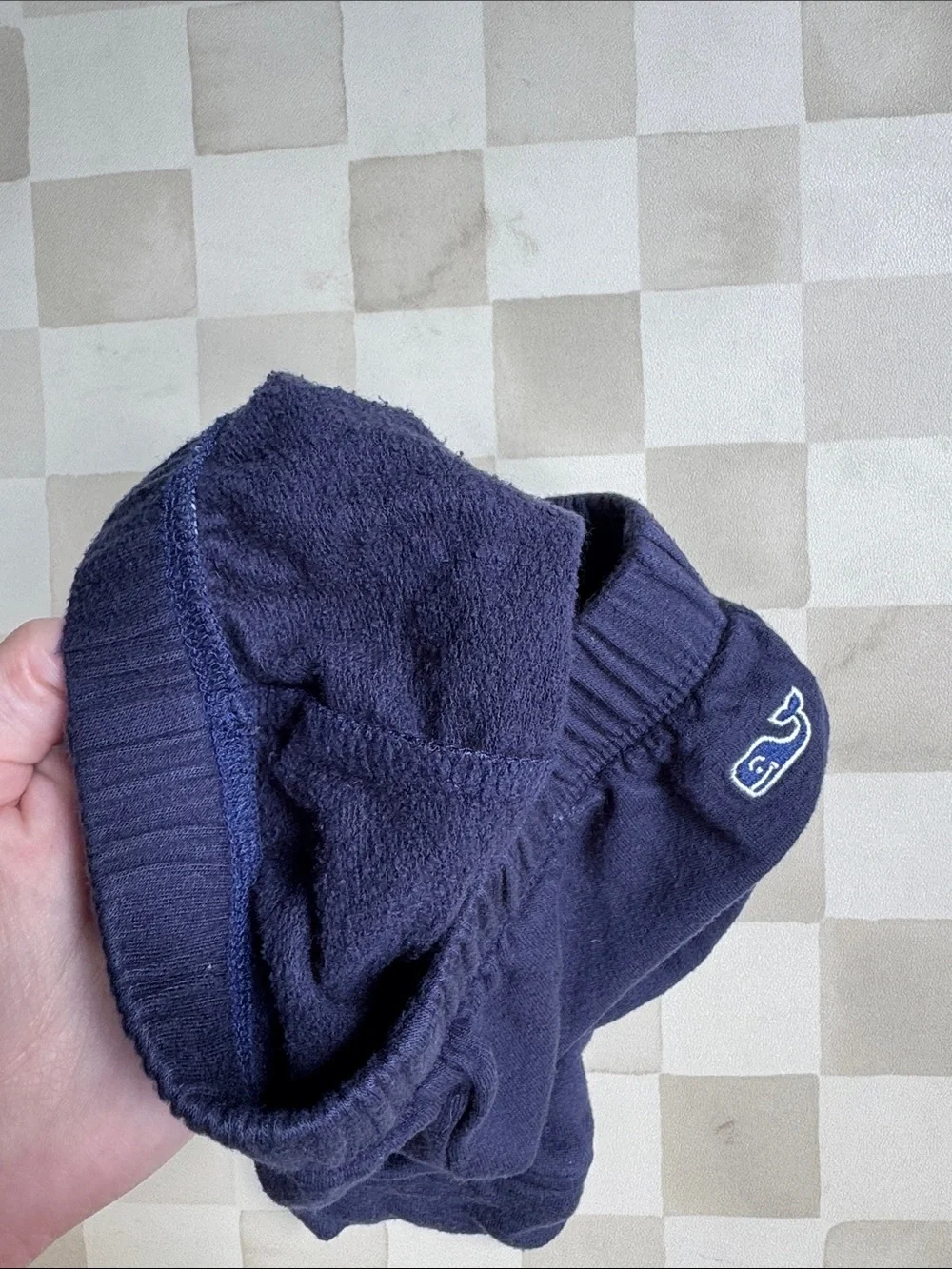 Vineyard Vines Navy Dream Cloth Sweatpants with Whale Logo